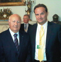 Jörn Follmer mit Mr. Anton Tabone, Amtierender Staatspräsident von Malta