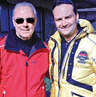 Jörn Follmer mit dem "Botschafter des Sports", Fußball-Legende Franz Beckenbauer