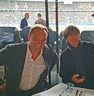 mit Jogi Löw Bundestrainer Fußballnationalmannschaft, Weltmeister 2014