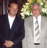 Jörn Follmer mit Egon Krenz, letzter Staatsratsvorsitzender der DDR und SED-Generalsekretär (1989)